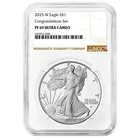 2025-W $1 1-oz Proof American Silver Eagle Congratulations Set NGC PF69UC Brown