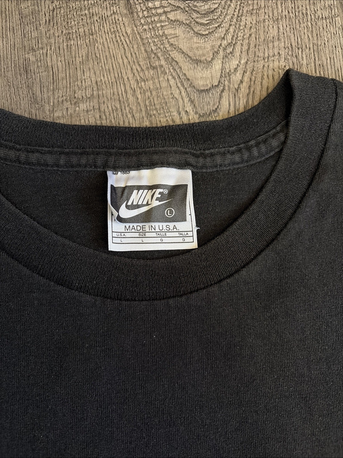 Vintage Nike Air Jordan Shirt Mens XL Black Jordan 10 Sole Graphic USA Made 90s thumbnail 3