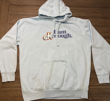 Barbie The Movie I Am Kenough Light Blue Hoodie Sweatshirt Size XL