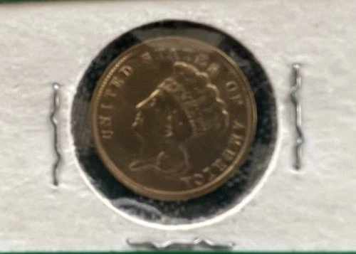 1859 $3 Gold Indian Head Princess Beautiful Coin VF-XF??? U Grade