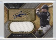 2017 Topps Triple Threads Unity Jumbo Relics Silver 52/75 Justin Bour Auto 1ek2
