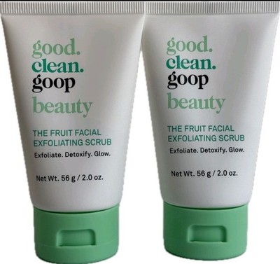 2 PK Goop Beauty The Fruit Facial Exfoliating Scrub 56 g/ 2.0 oz (New in Box)