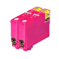 2 Magenta Tintenpatronen Ersetzen Epson T3473 (34XL) Non-Oem / Compatible