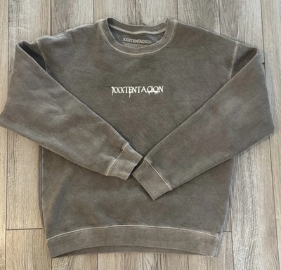 XXXTentacion PUFF Print Spellout Crewneck S/M Sweatshirt Official Jahseh Onfroy
