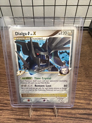 Pokémon TCG Dialga G LV.X Ultra Rare Holo Card 122/127 Platinum