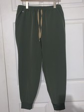 FIGS Men  s Tansen Jogger Scrub Pants Olive Green Size M/S Medium Short 