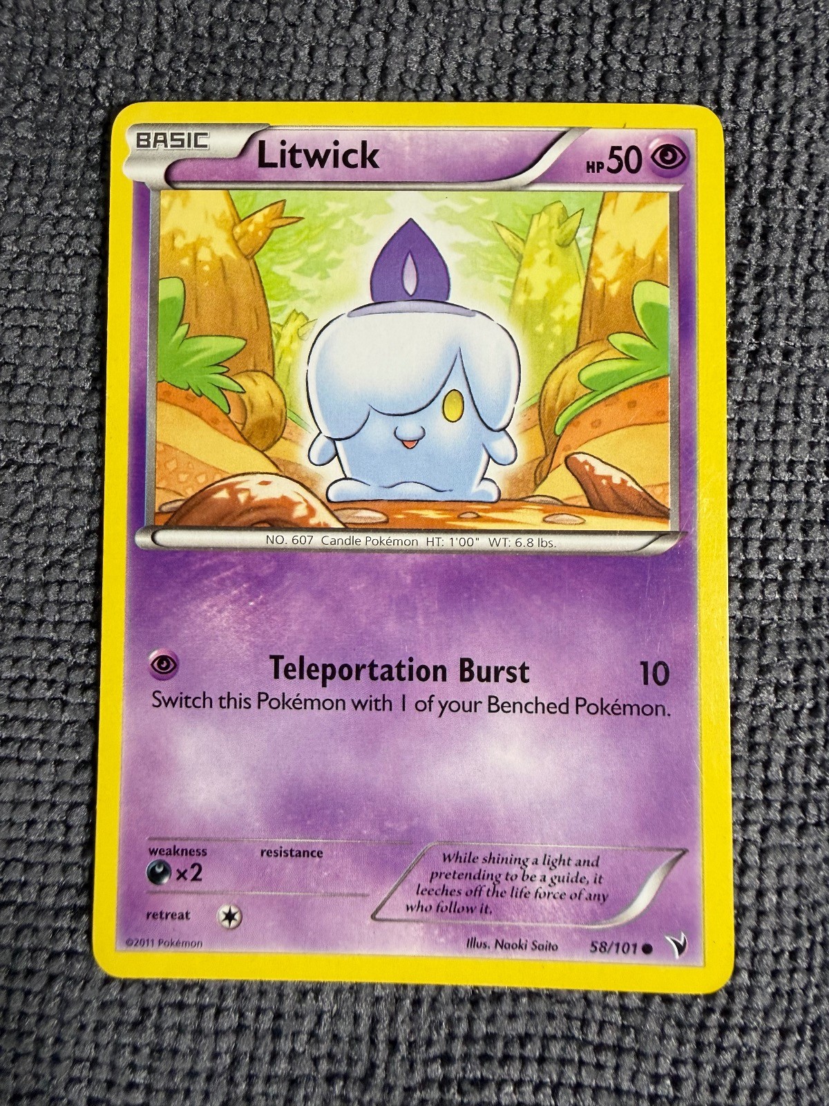 Litwick 58/101 Common Noble Victories Pokemon Near Mint