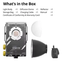 SIDANDE Q100C RGB Q100 Lite Bi-Color Pocket Led Video COB Light 2700K-6500K APP 