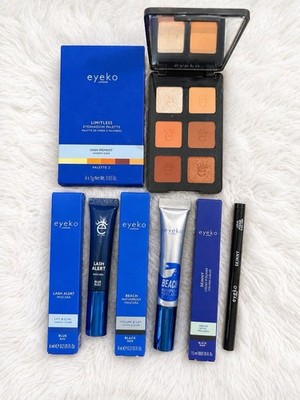 Eyeko Full Size Eye Makeup Set 2 Mascaras Eyeliner Eye Palette Bundle 4 Pc New
