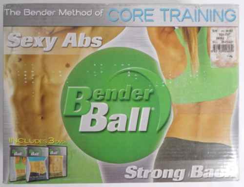 BENDER BALL METHOD AS ON TV CORE TRAINING BALL SEXY ABS & 3 DVDS EXERCISE NIB