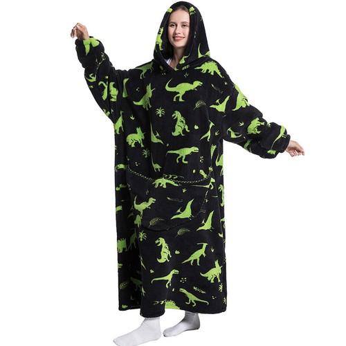 Oversized Adult 1.4m Long Hooded Blanket Hoodie Ultra Comfy Sweatshirt Fleece AU - Picture 26 of 33