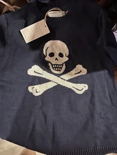 long wharf sweater Skull And crossbones Women -NWT - navy Blue