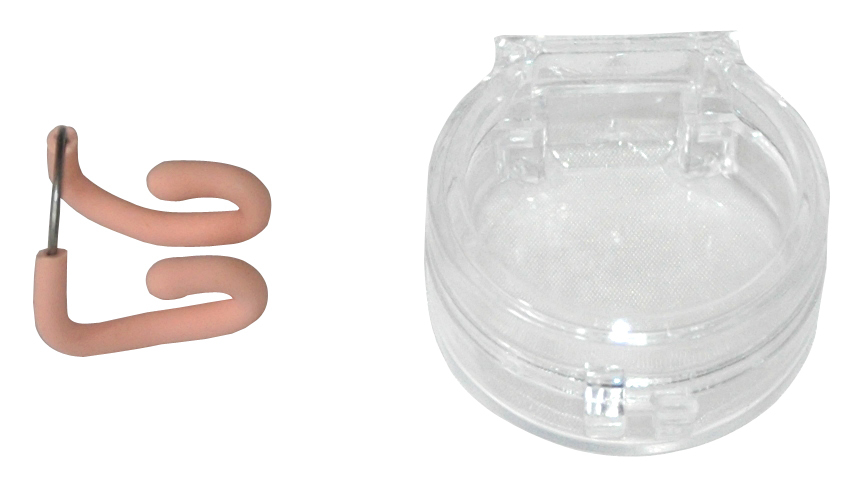Pince-Nez De Natation Unisexe Rose Chair - Construction Métal à Ressort Avec Revêtement Caoutchouc