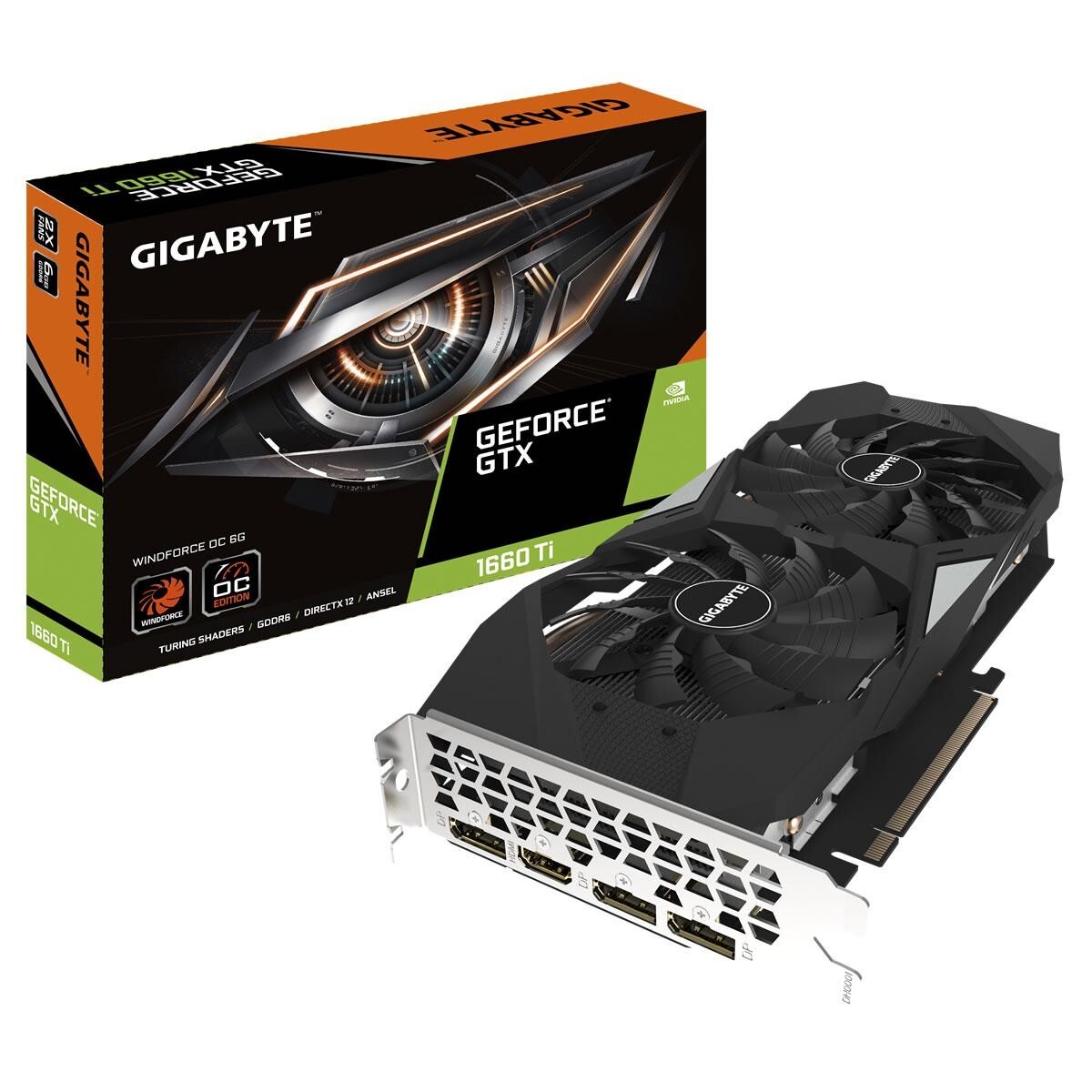 Gygabyte GeForce GTX 1660 TI OC 6G GDDR6 Video Card (GV-N166TOC 