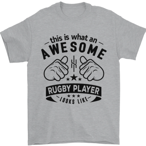 T-shirt homme An Awesome Rugby Player Looks Like Union 100 % coton - Photo 1/101