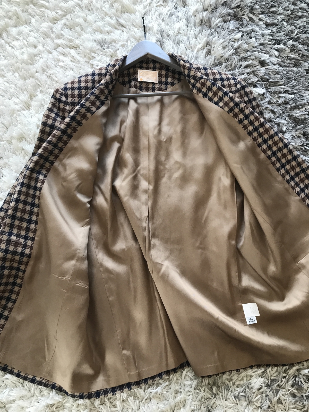 Vintage Checked Pendleton Blazer Jacket Brown Tal… - image 5