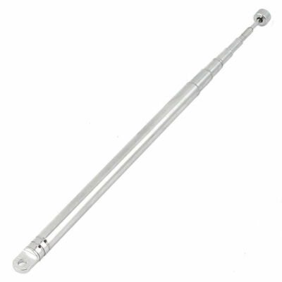 7 Abschnitte Teleskop Antenne Fernsehantenne für DAB-UKW-Radio AM/FM F-Stecker