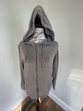 UGG Gray Heather Hoodie Full Zip Sweatshirt Jacket Woman s Sz Med Pockets