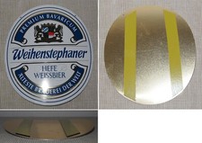 Zapfhahnschild WEIHENSTEPHAN HEFE WEISSBIER gew&ouml;lbt oben gelocht Neu & OVP