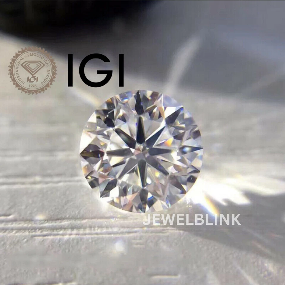 IGI Certified Loose Round Brilliant Cut 1 ct E Color VS2 CVD Lab Grown Diamond - Image 2 of 4