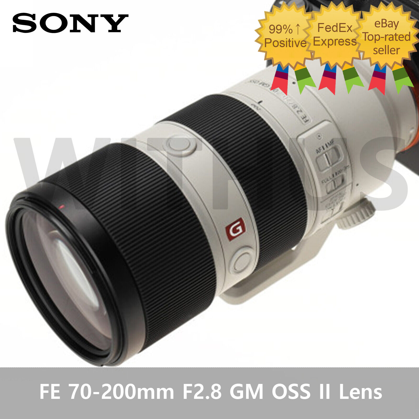  Sony FE 70-200mm F2.8 GM OSS II Full-Frame Constant-Aperture  telephoto Zoom G Master Lens (SEL70200GM2) White : Electronics