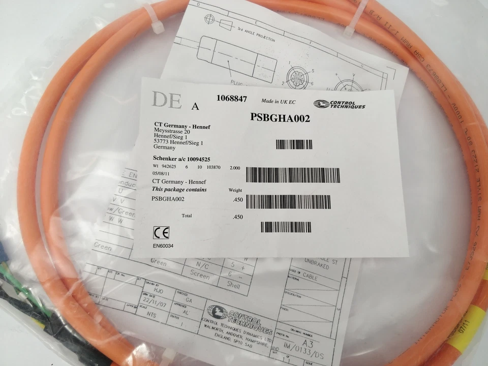 Control Techniques PSBGHA002 Cable - Image 3 of 4