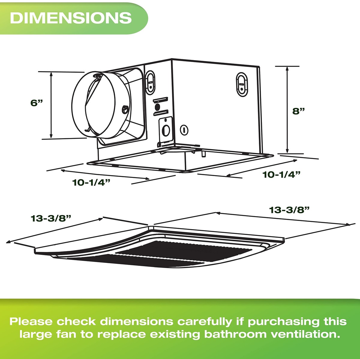 Humidity Sensor Switch Bathroom Fan Homewerks Bathroom Vent Fan With ...