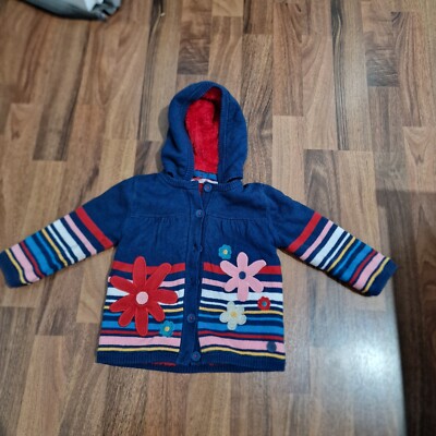 Boboli Babymädchen Jacke 75/80cm 12M Indigoblau und bunt