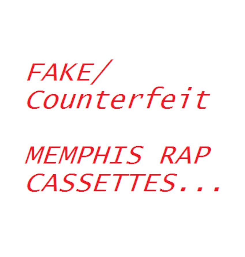 Fake Memphis Underground Rap Tapes | eBay