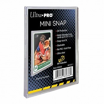 Ultra Pro Mini Snap & Recessed Snap Trading Card Holders Small