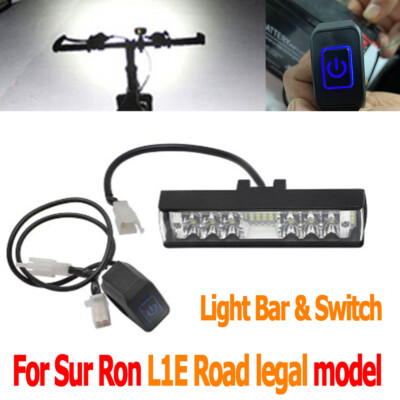 For Sur Ron Surron L1E Road Legal Plug Play LED Headlight Light Bar  Switch UK