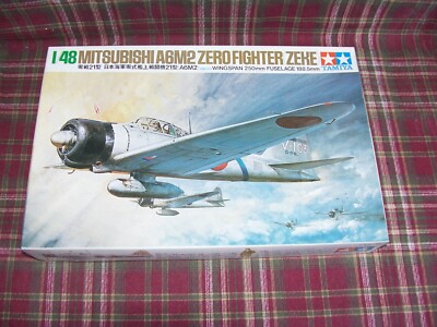 TAMIYA 1/48 Scale Kit MITSUBISHI A6M2 ZERO FIGHTER (ZEKE)