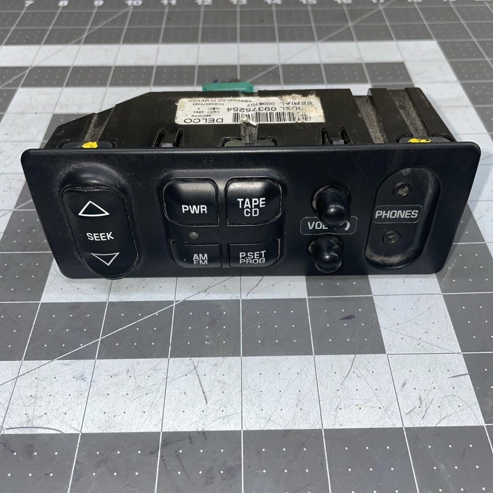 Módulo de panel de control de audio para asiento trasero Buick Rendezvous 2002 2007 09375254 Foto 3 de 4