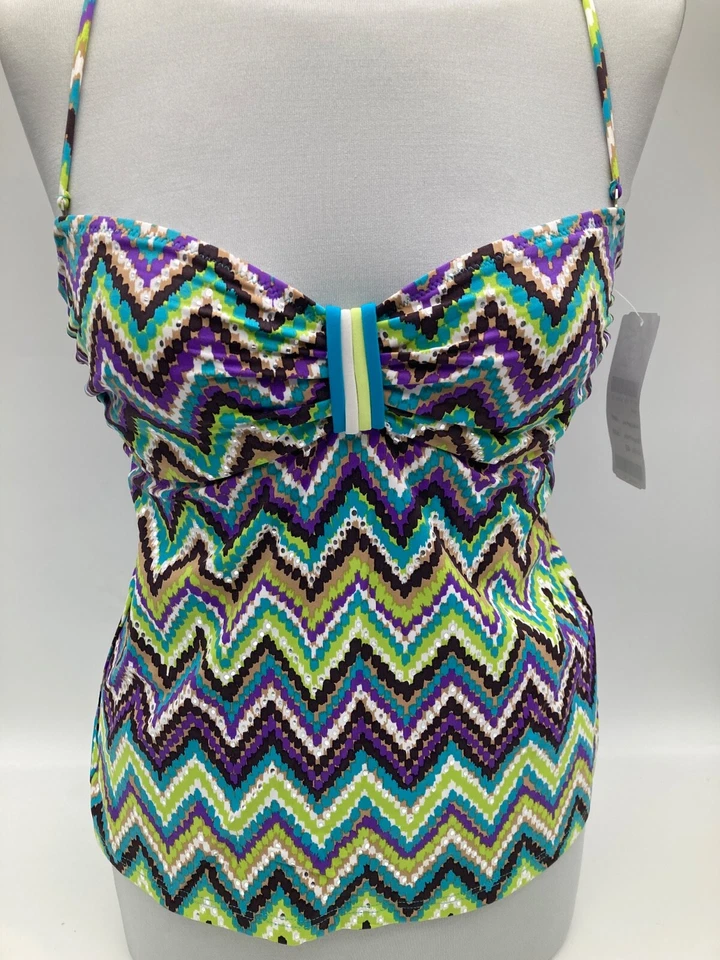 LIDEA Tankini-Oberteil Top lila grün türkis Maryan Beachwear verschiedene Größen - Bild 3 von 4