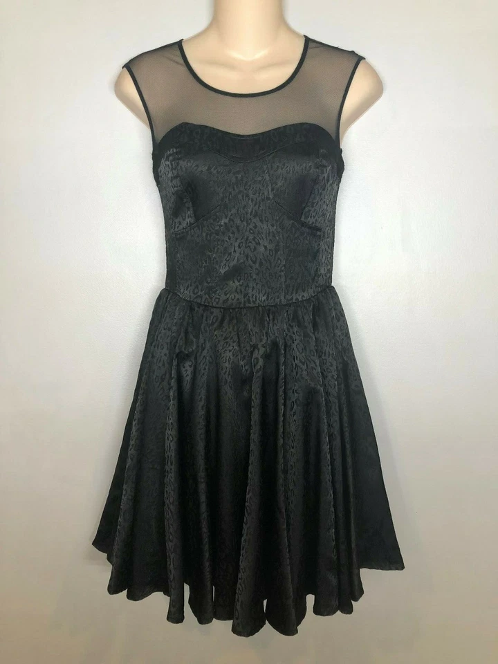 GUESS Sleeveless Black Leopard Dress NWT Sz.4 $138