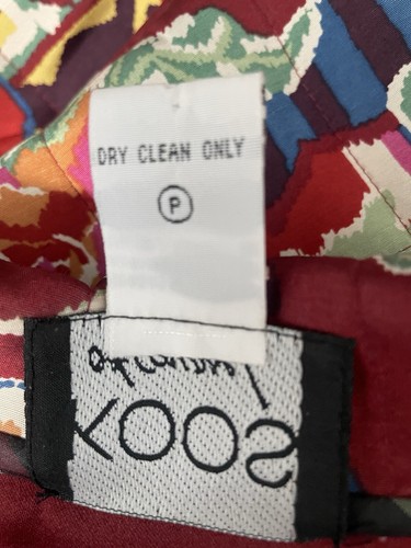 Koos of Course Silk Water Resistant Shirt/Overcoat Jacket Size: 1X Colorful! - Picture 10 of 10