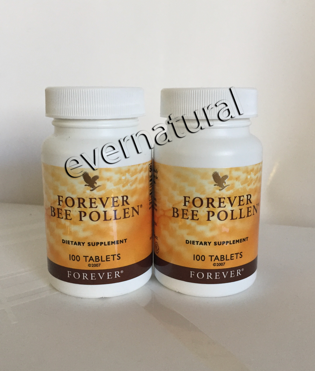 2 bott. Forever Bee Pollen 100% Natural 100 (tabl) boost energy | eBay