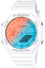 CASIO GA-2100TL-7AJF G-SHOCK BEACH TIME LAPSE Series Men's White Resin Band NEW