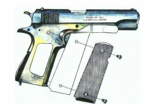 Funda con clip 1911 lado derecho hecha por Clipdraw ~ PLATA Foto 2 de 3