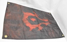 Wall Wall Flag World of Warcraft Horde Symbol Red & Black 23" x 34"