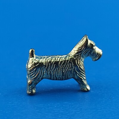 モノポリー ドゴポリー 犬 MONOPOLY 希少 レア Monopoly Deluxe Scottish Terrier Dog Token Gold Replacement Game