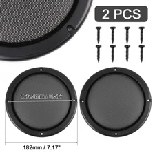 2pcs 6.5" Car Audio Speaker DJ Grill Cover Steel Mesh Woofer Subwoofer Protector