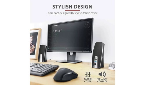 Trust Mila 2.0 USB PC Speakers 10W, 3.5mm Jack, USB, for PC, iMac & Laptop - Bild 4 von 7