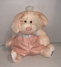 Vintage Fisher Price Puffalump Peach Orange Puppy Dog Plush Stuffed 1986  8003
