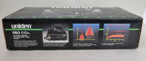 Radio CB móvil de 40 canales Uniden Performance PRO 510XL de colección nueva en caja - Imagen 5 de 8