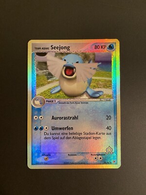 Pokémon Seejong 31/95 EX Team Magma vs. Team Aqua Holo Deutsch