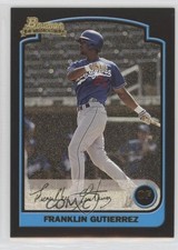 2003 Bowman Metallic Gold /230 Franklin Gutierrez #225 0p10
