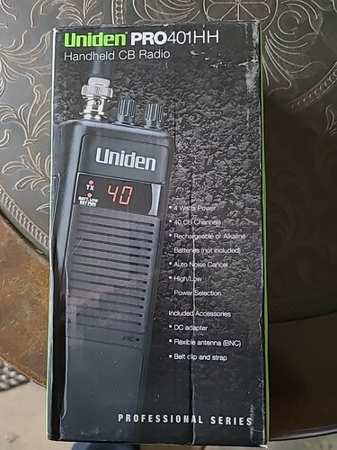 Uniden PRO401HH Handheld CB Radio 40 channels