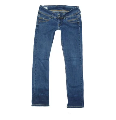 Vaqueros de mujer Pepe Jeans VENUS W28 L30 azul pantalones vaqueros de mujer pantalones de ajuste regular - Imagen 1 de 4