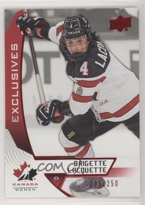 2019 Upper Deck Team Canada Juniors Exclusives 86/250 Brigette Lacquette #54 1u6